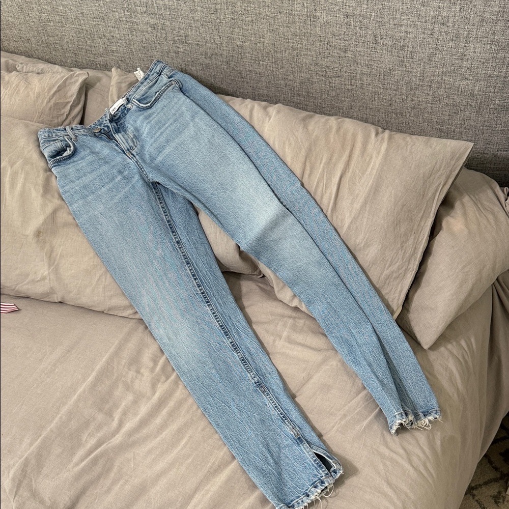 Zara Light Blue Skinny Jeans